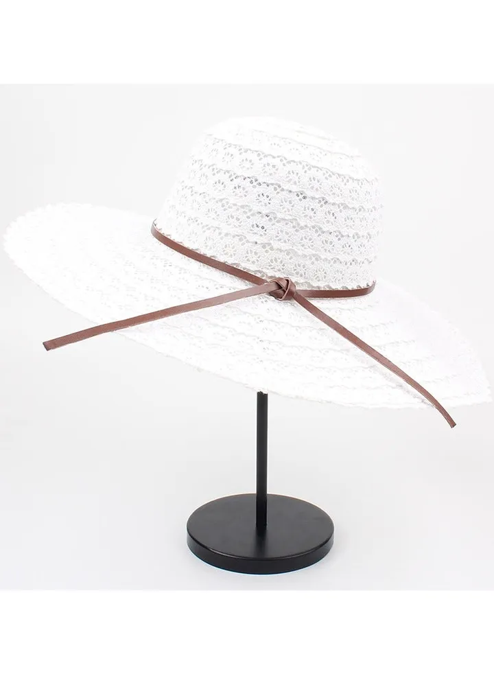 New Fashion Big Eaf Bow Hollow Fisherman Hat