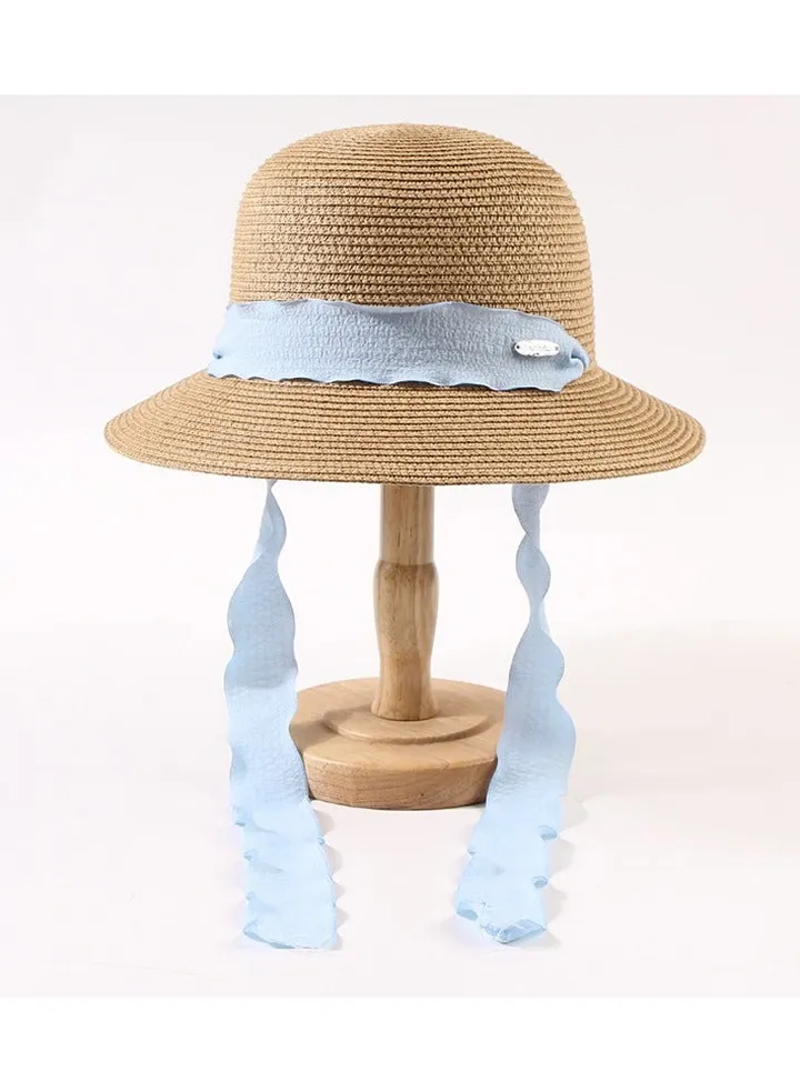 New Shangcao Weaving Breathable Ribbon Beach Travel Hat
