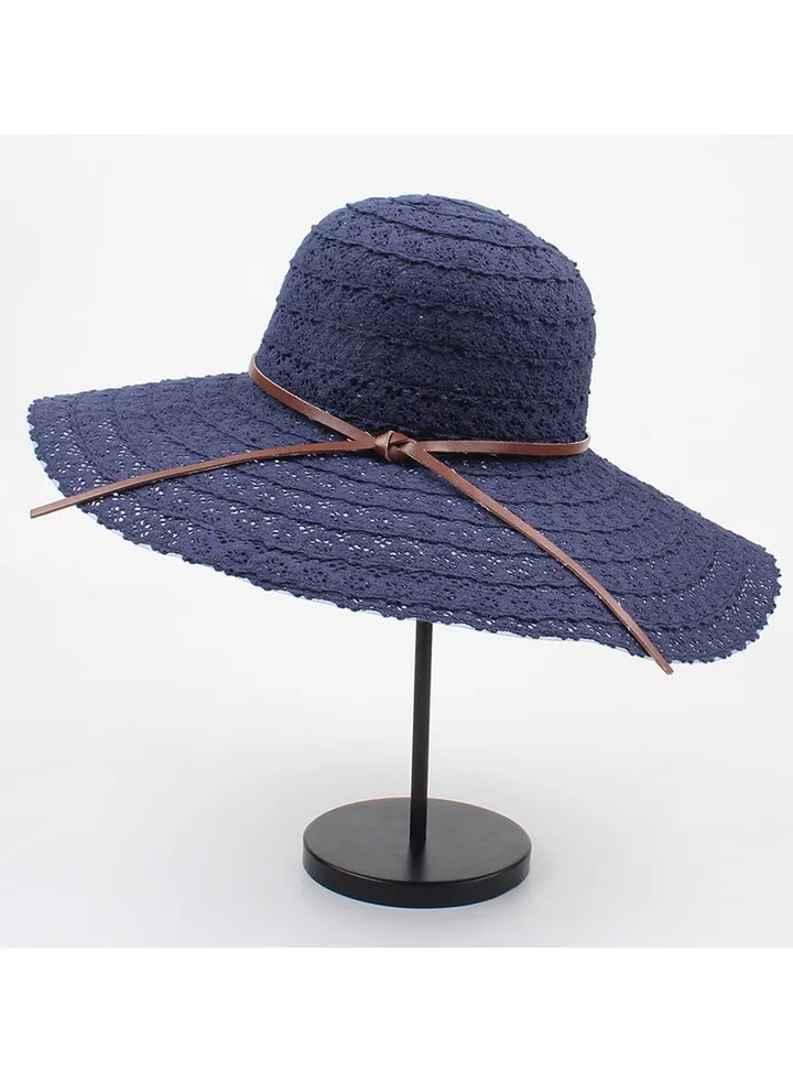 New Fashion Big Eaf Bow Hollow Fisherman Hat