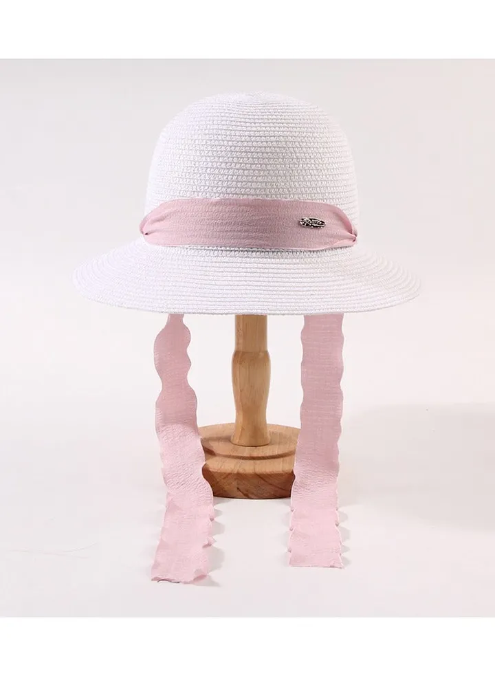 New Shangcao Weaving Breathable Ribbon Beach Travel Hat