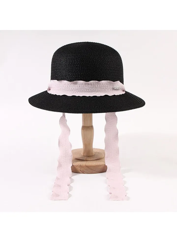 New Shangcao Weaving Breathable Ribbon Beach Travel Hat