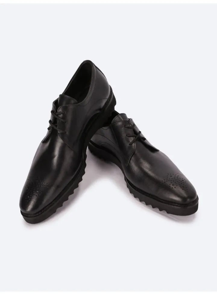 Men Oxford shoes Genuine Leather Black