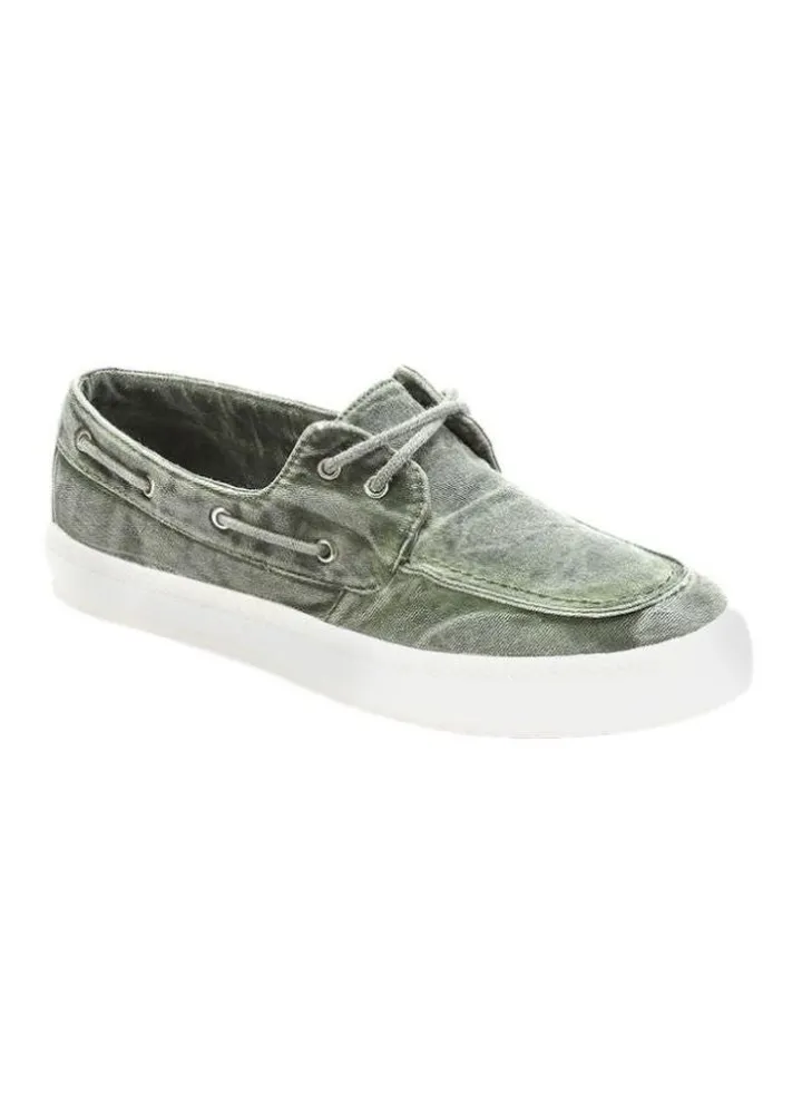 Lace-up Boat Shoes Green