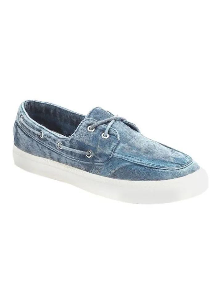 Lace-Up Boat Shoes Blue
