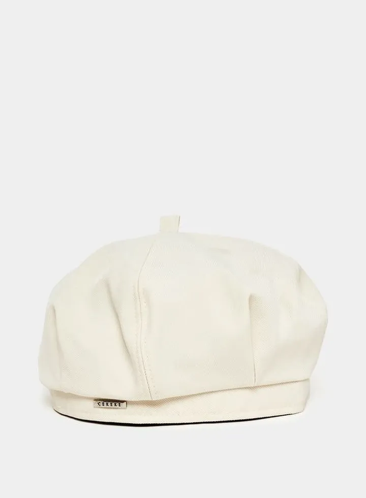 Metal Patch Newsboy Beret