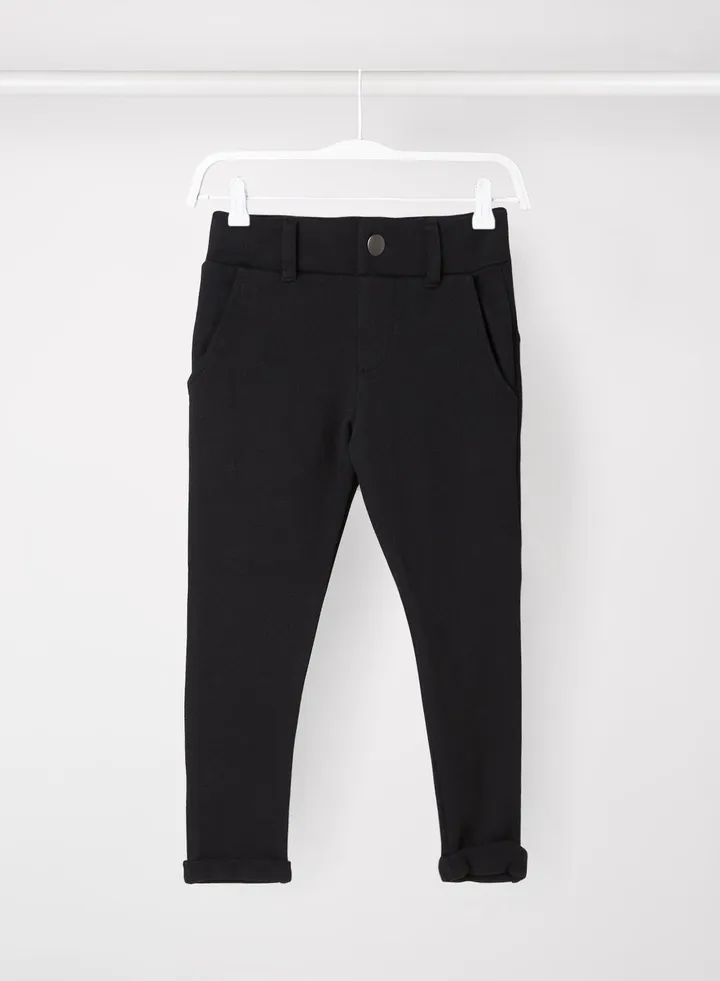 Kids Cotton Tapered Pants Black(C-N10)