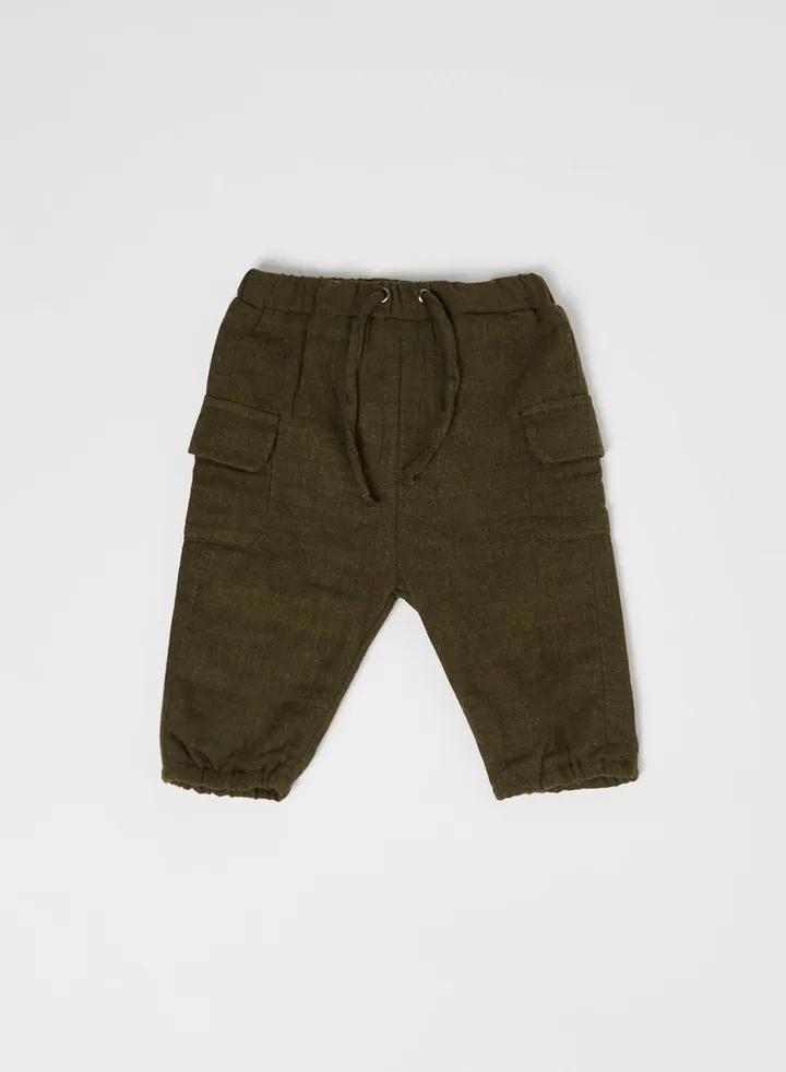 Baby Organic Cotton Pants Ivy Green
