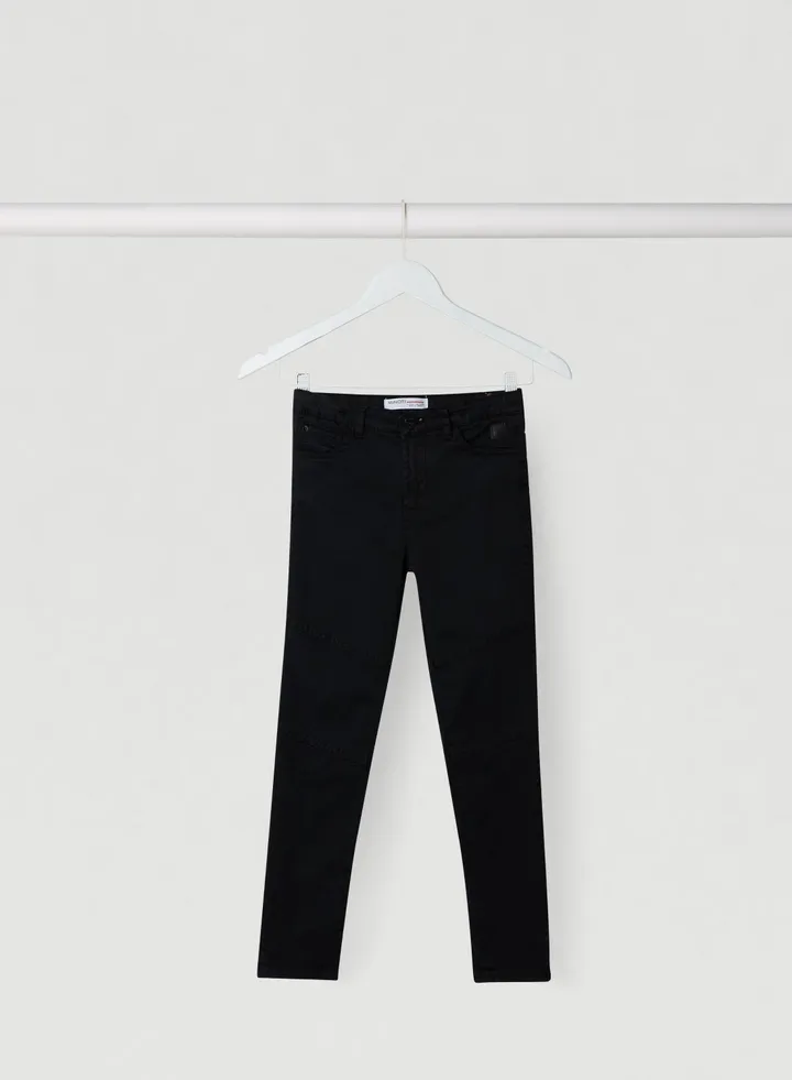 Teen Solid Chinos Black