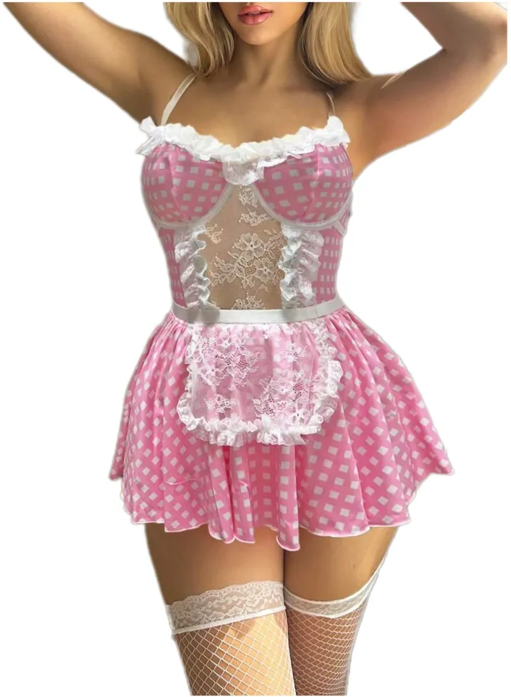 Lingerie Babydoll Playsuit 314 Pink