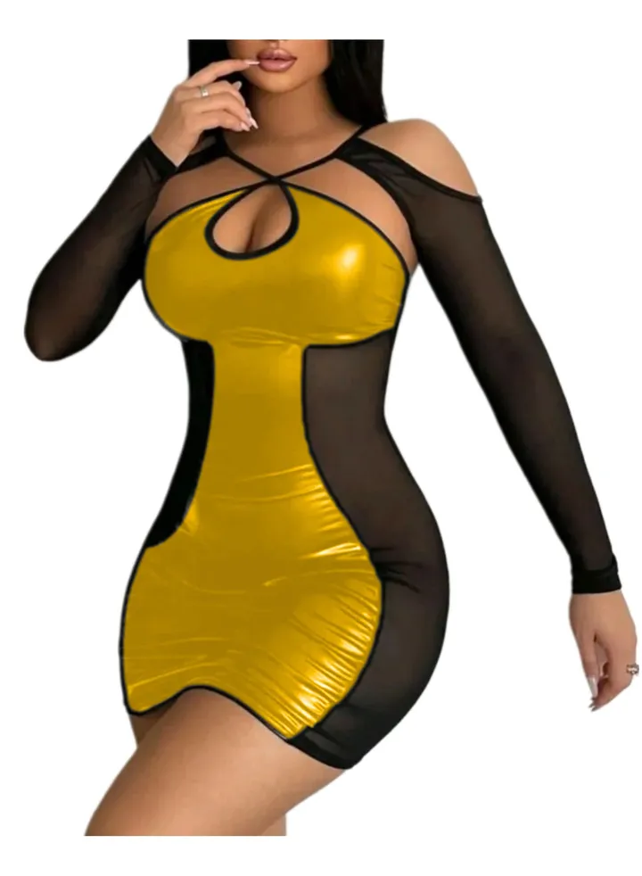 Lingerie Babydoll Playsuit 0292 Gold