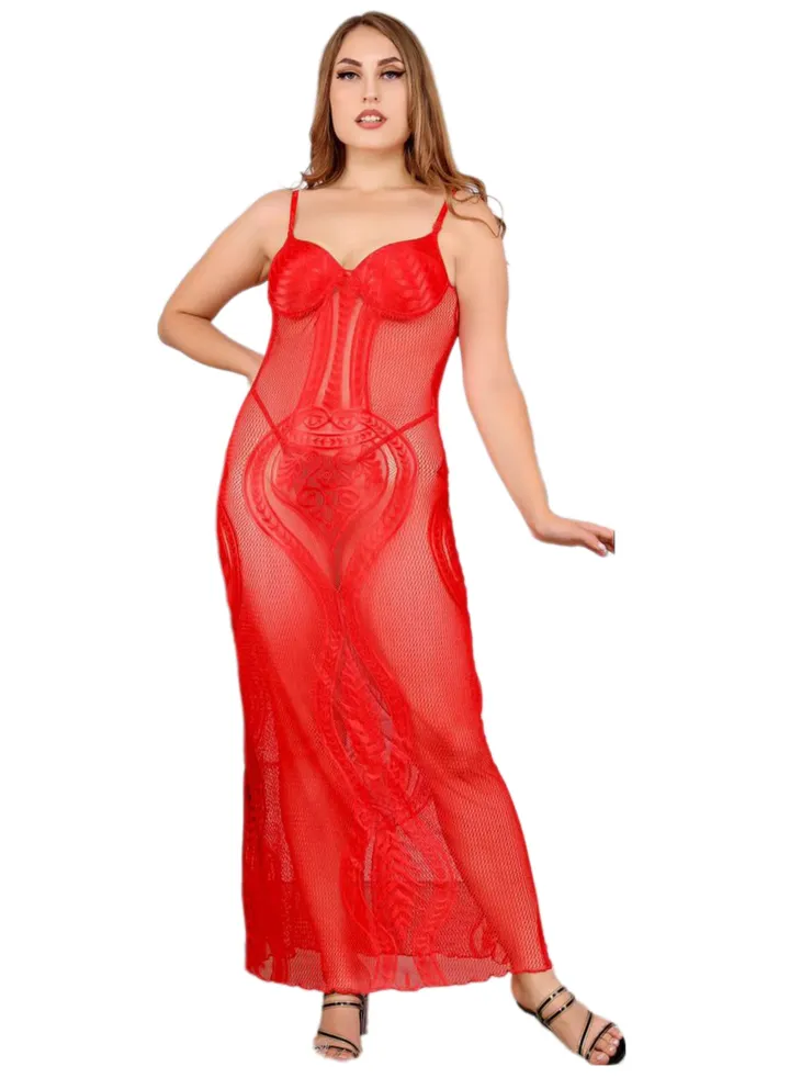Lingerie Babydoll Playsuit 925 Red