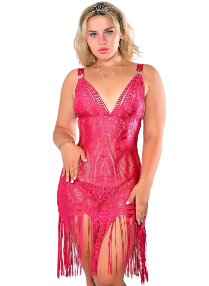 Lingerie Babydoll Playsuit 920 Fuchia
