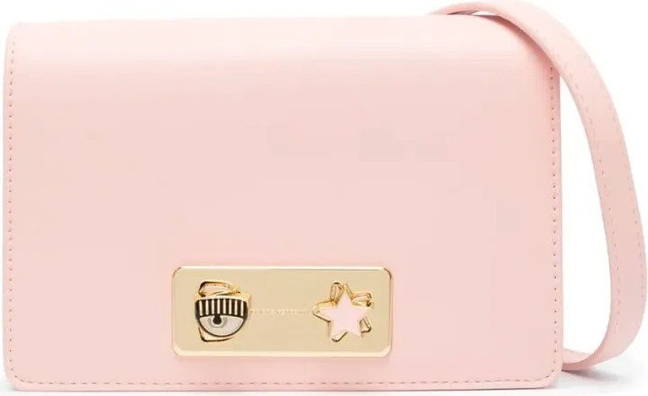 Bag With Shoulder Belt And Gold Logo