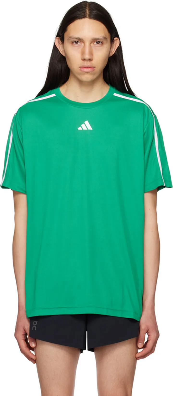adidas Originals Green Reflective Appliqué T-Shirt