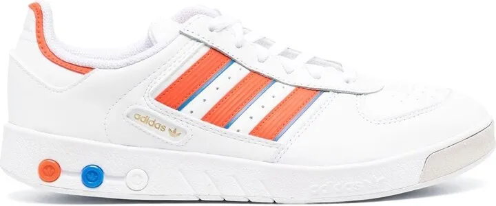 Contrast-Stipe Low-Top Sneakers