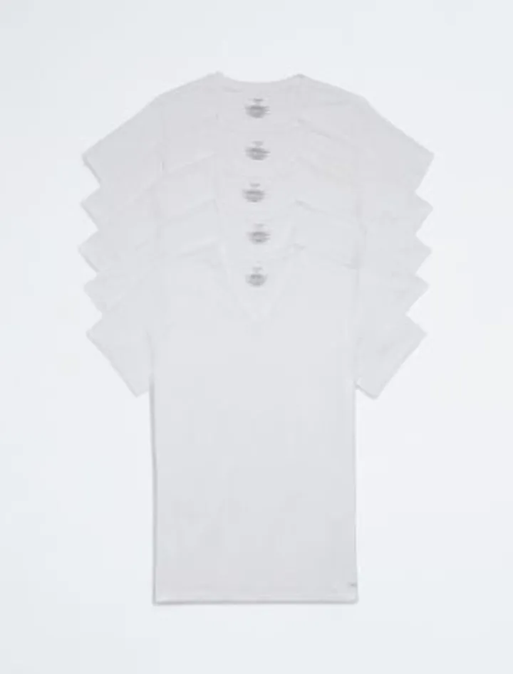 Cotton Classic Fit 5-Pack V-Neck T-Shirt