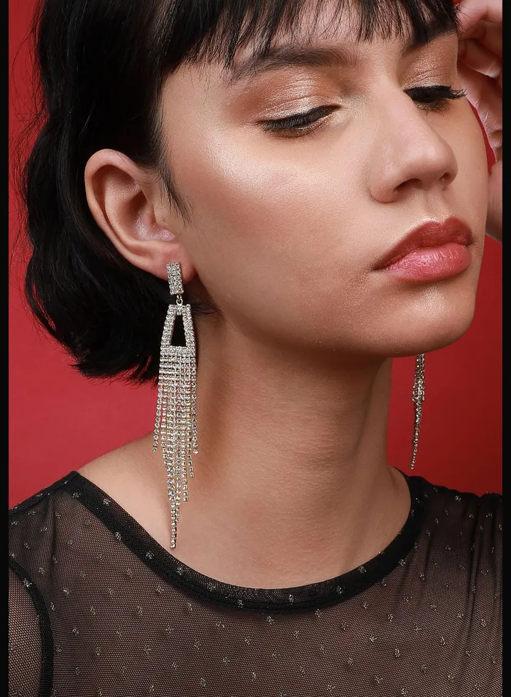 Gold Plated Designer Western Wear Drop Earring For Women