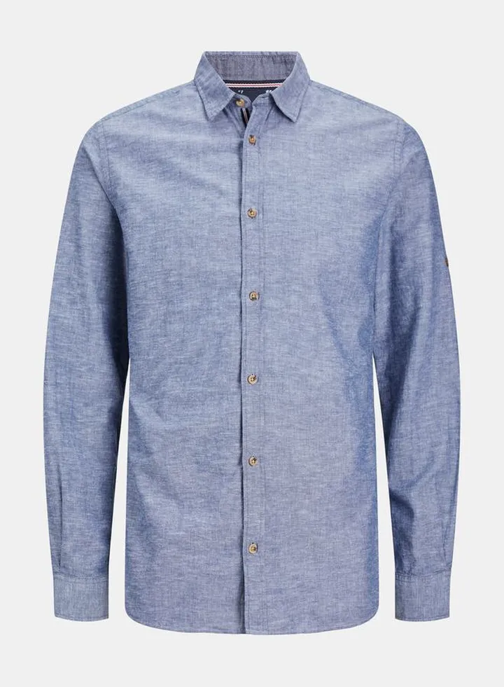 Roll Up Sleeves Slim Fit Shirt