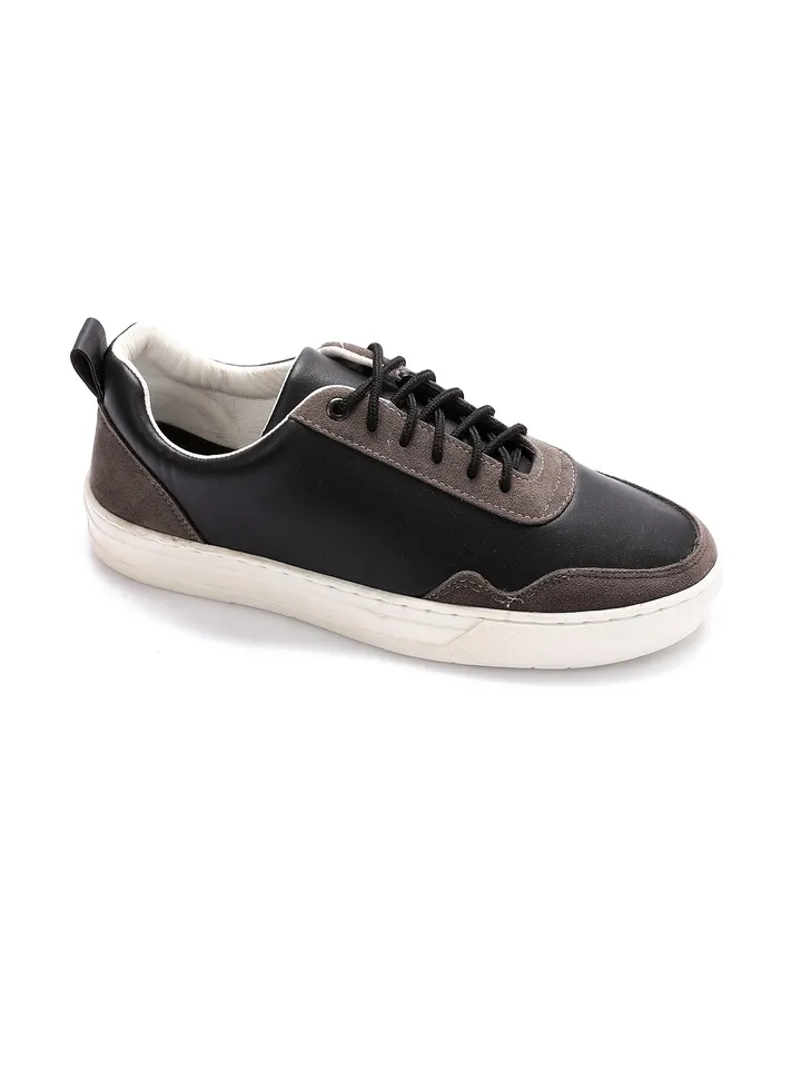 RH23-Lace Up Round Toe Sneakers