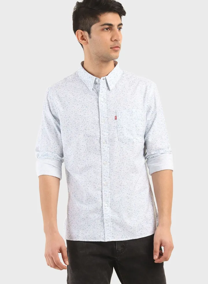 Floral Print Slim Fit Shirt