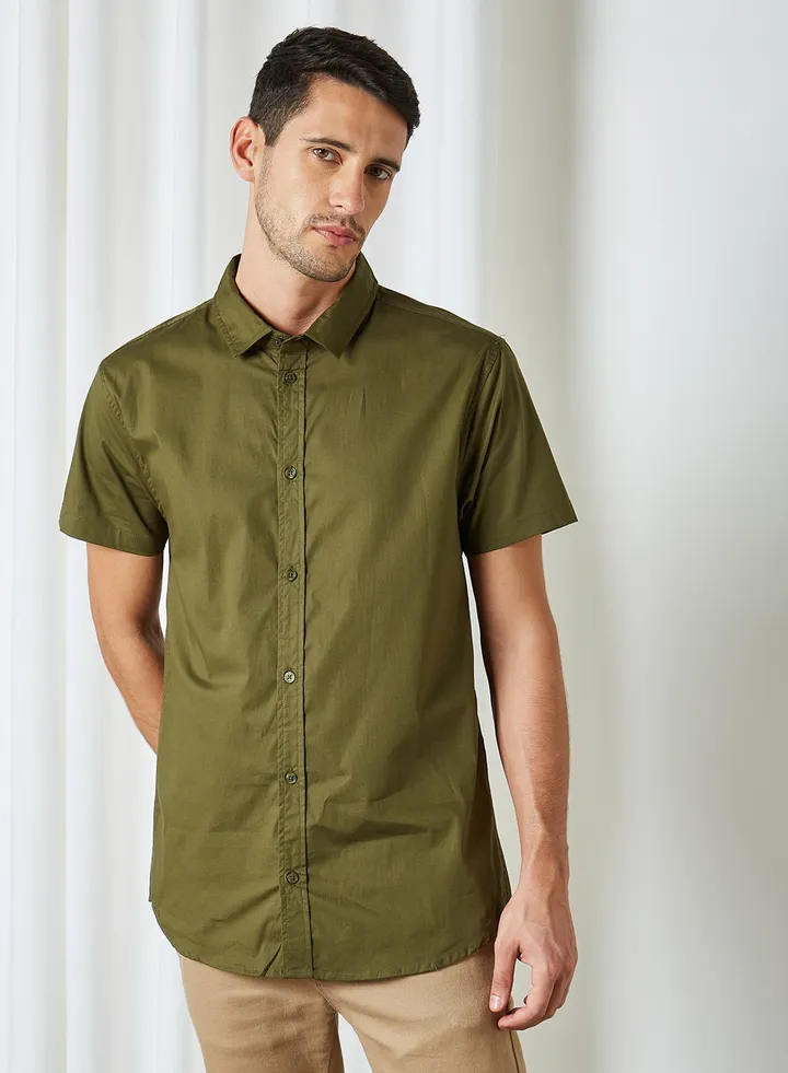Slim Fit Shirt Olive