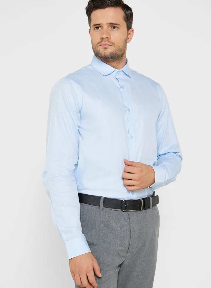 Dobby Full Sleeve Formal Shirt