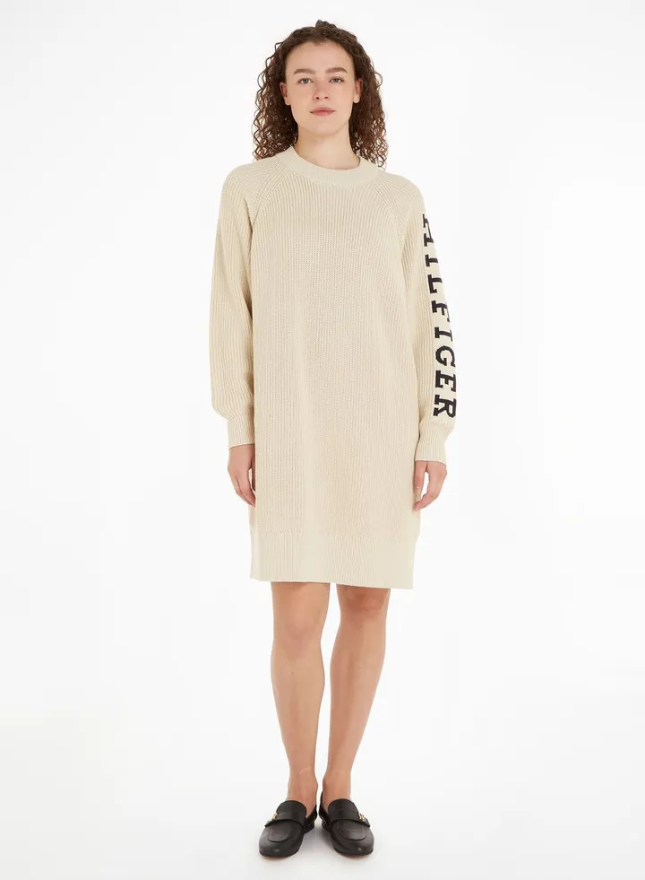 Logo Sleeve Knitted Sweater
