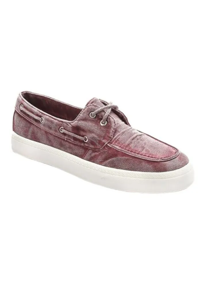 Lace-Up Sneakers Burgundy