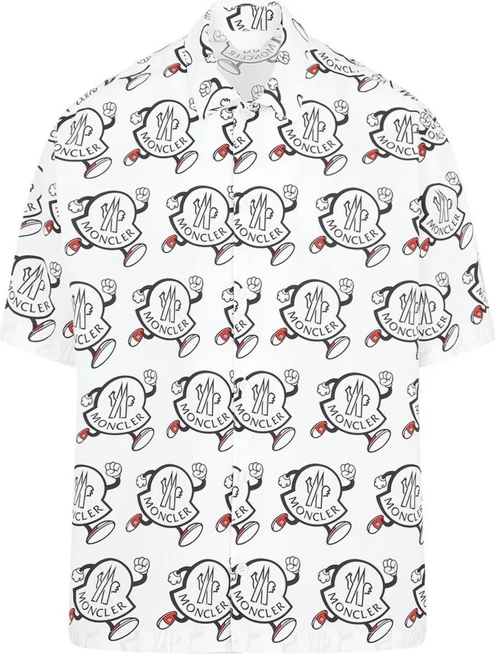 Moncler All-Over Graphic Logo Printed Shirt