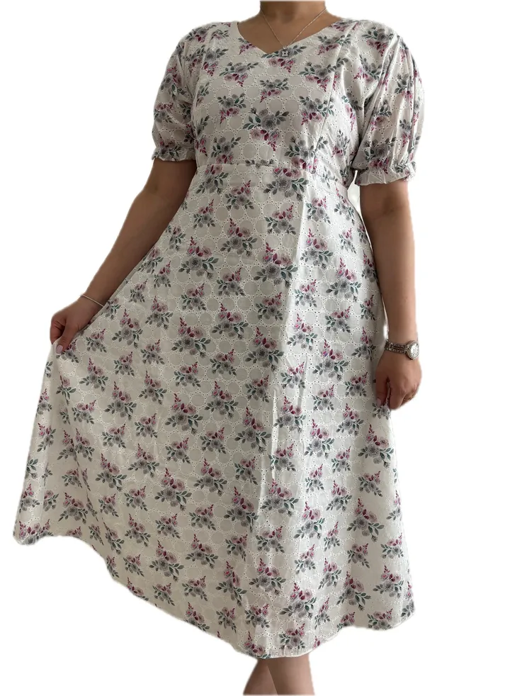 Zebees Cotton/Hakoba Maternity & Feeding Dress