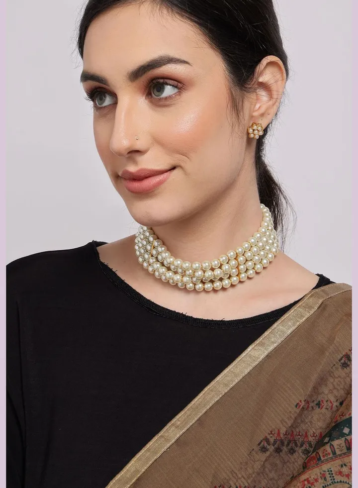 Gold-Plated Contemporary Jewellery Set