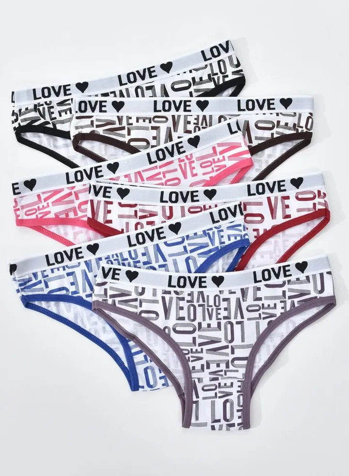 Zeemey 6 Pack Womens Underwear Cotton Sort Bikini Breathable Panties Low Rise Hipster Ladies Charming Cheeky Lingerie