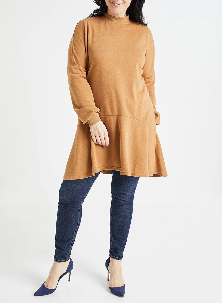 Oversized Tunic Brown