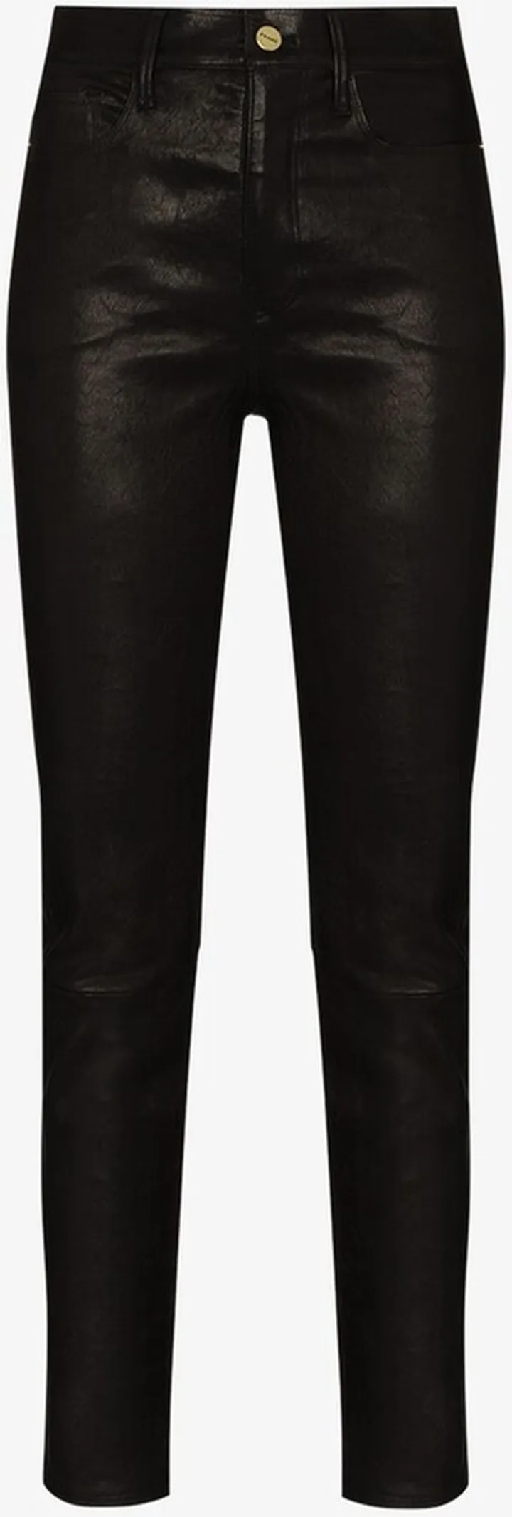 Le Sylvie High Waist Leather Trousers