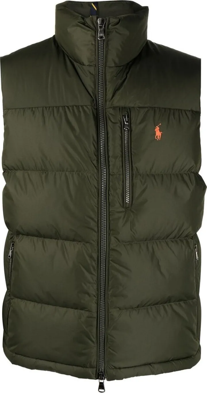 Logo-Embroidered Quilted Gilet