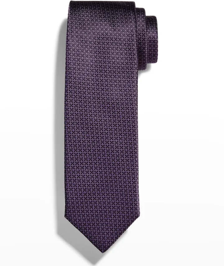 Men's Geometric Silk Tie