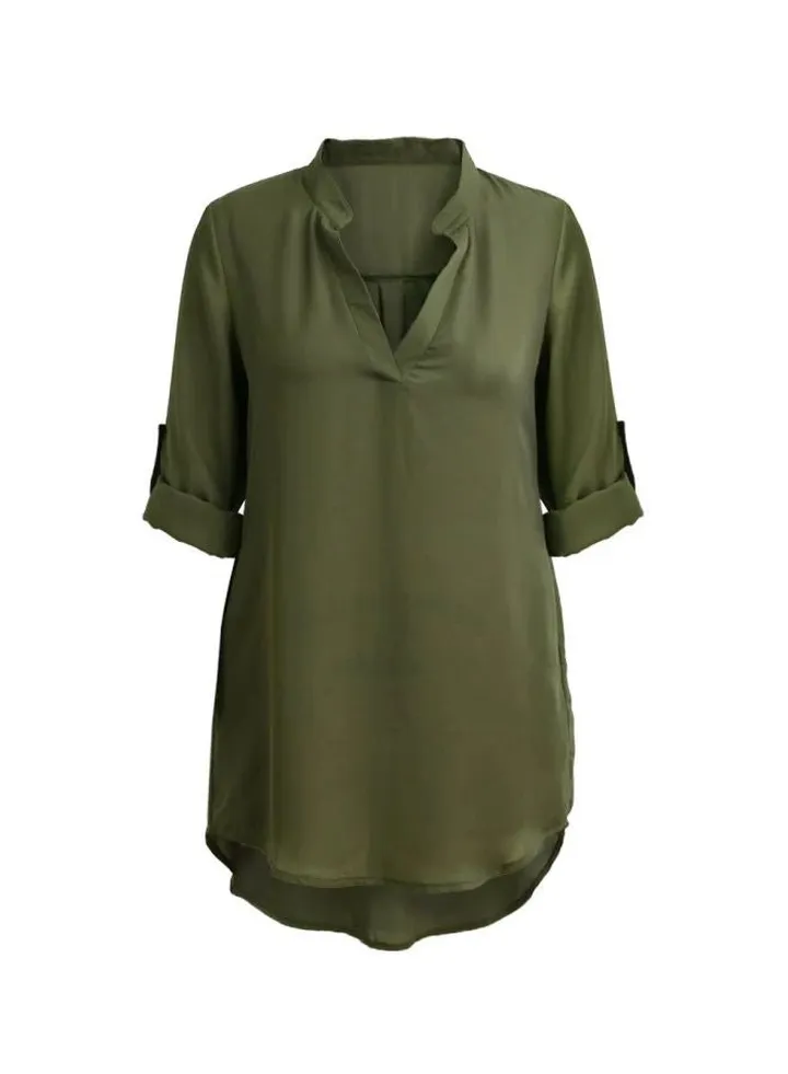 Long Sleeves Tunic Dark Green
