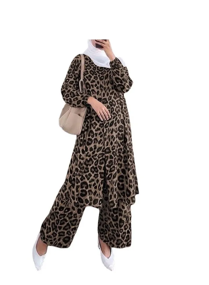 Women's suit wide neck top fashion elegant loose casual suit