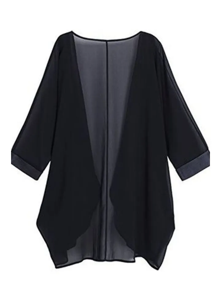 Sunshine-Proof Summer Fashion Loose Tops Black