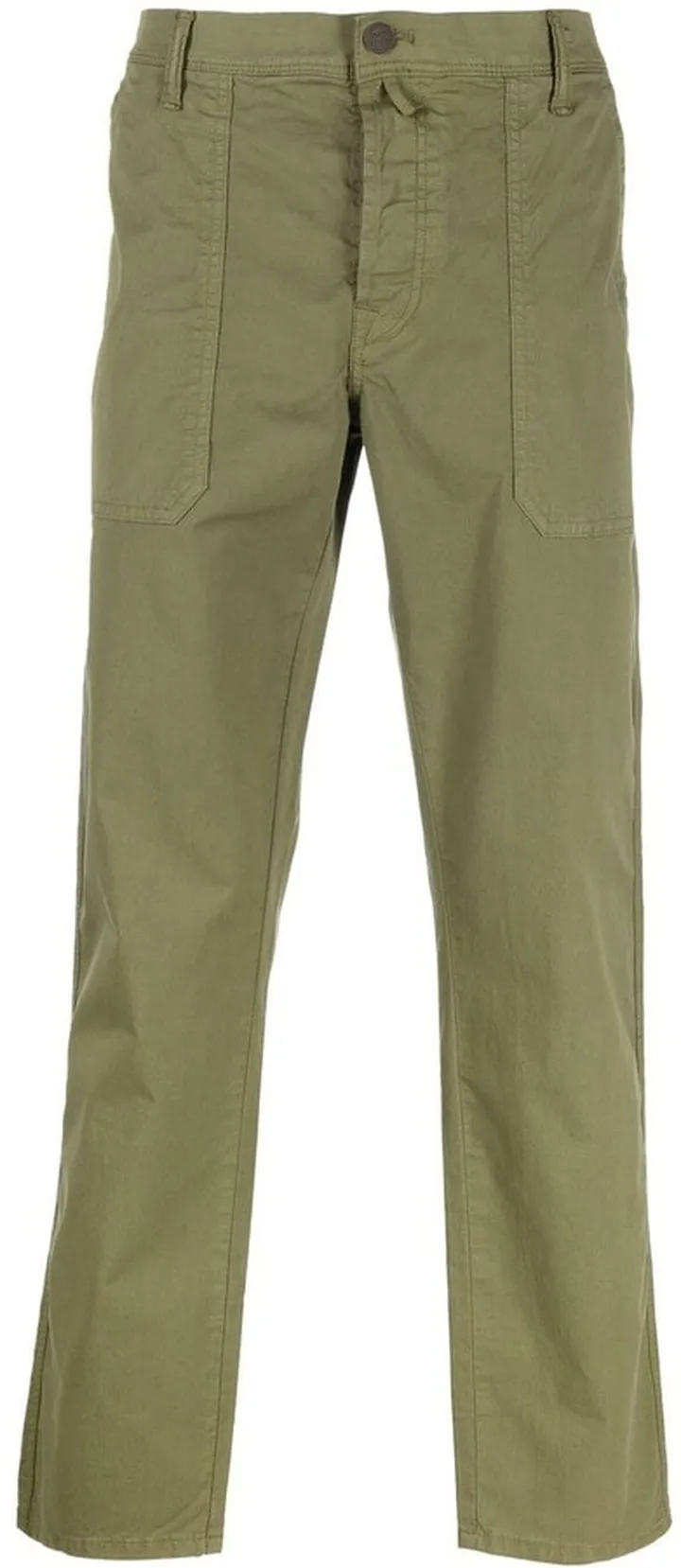Four-Pocket Cotton Straight-Leg Trousers