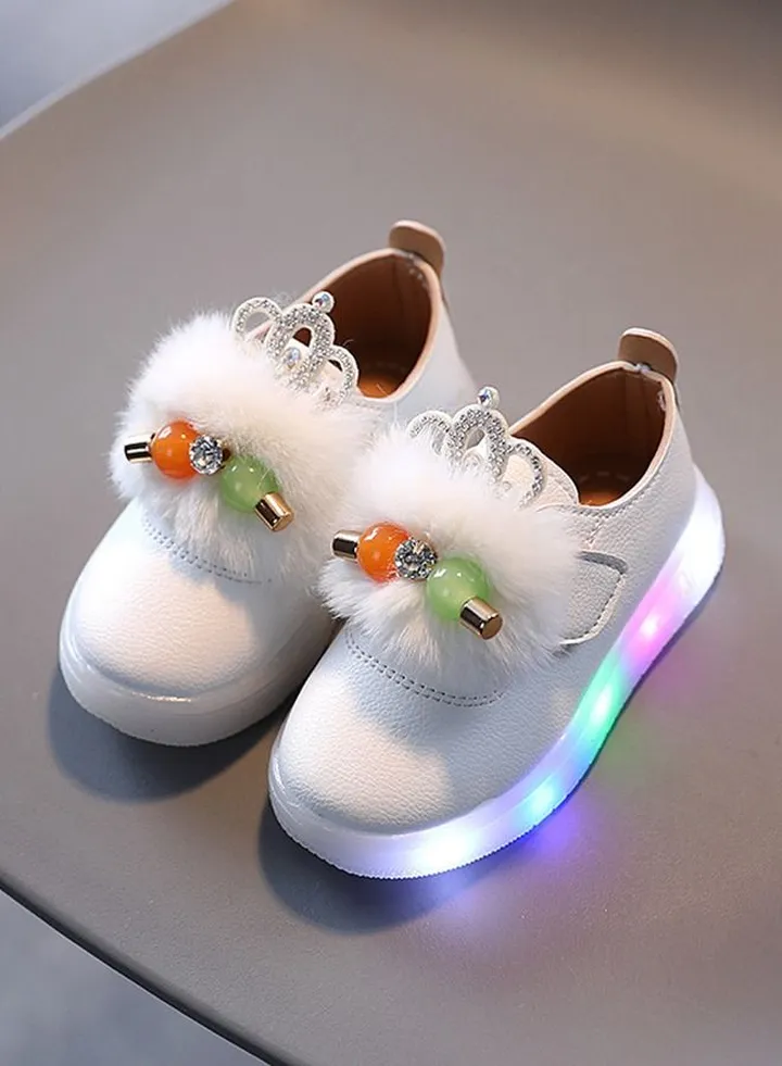 Soft-soled princess shoes with for children aged 1-6