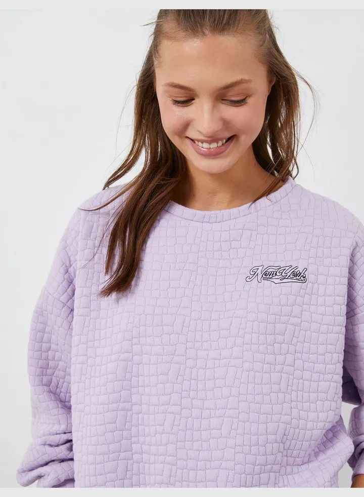 Long Sleeve Pajama Top Tissued