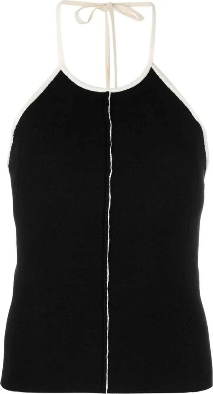 Halterneck Knitted Top