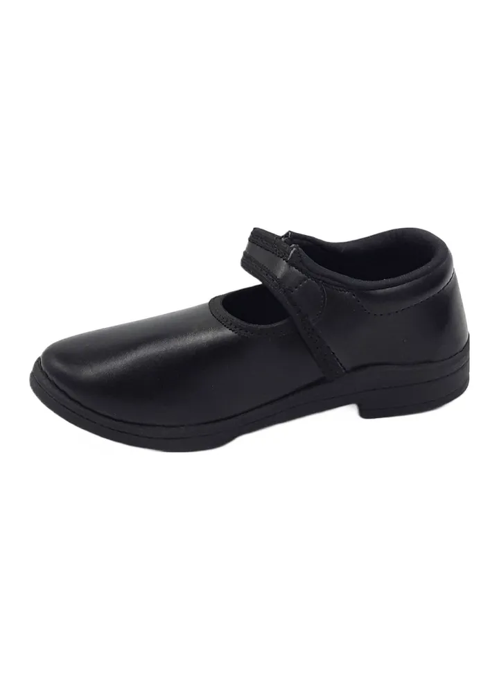 Girls School Shoes WA10 Black Uniform Shoes for Kids