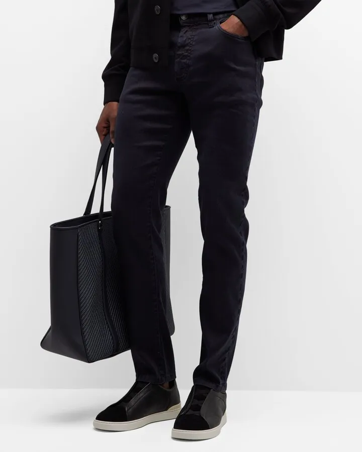 Men's 5-Pocket Cotton-Linen Pants