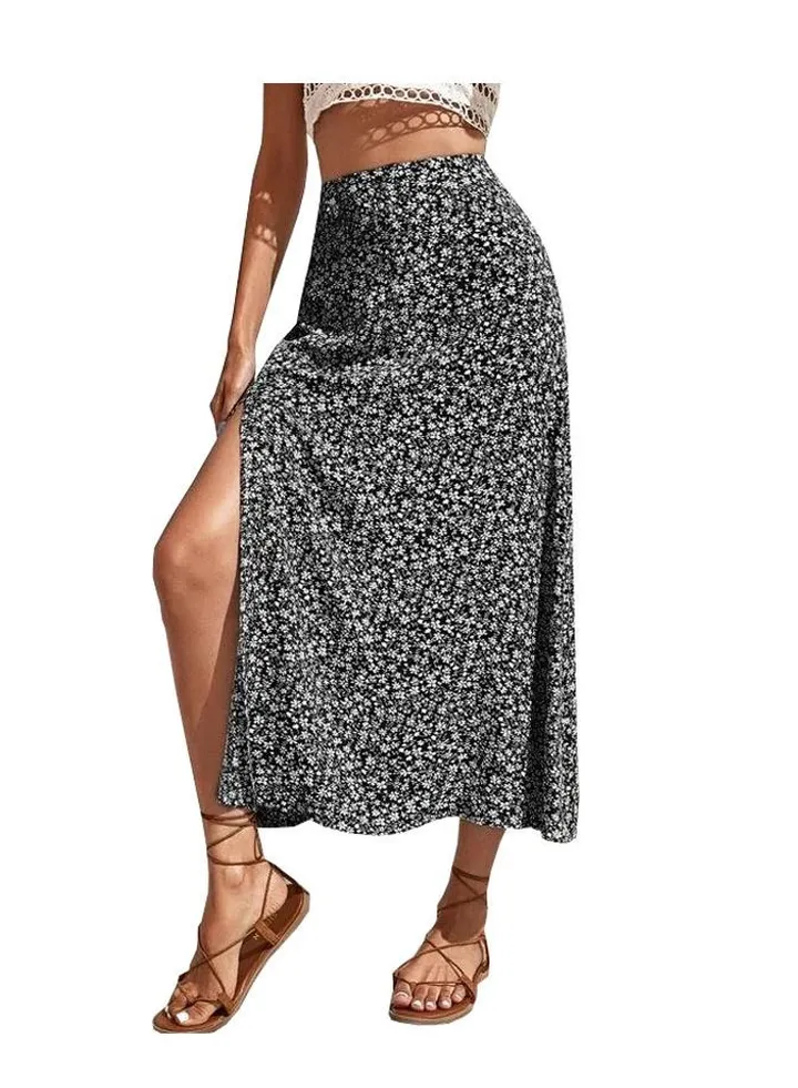 Women's Summer New Fashion Floral Skirt