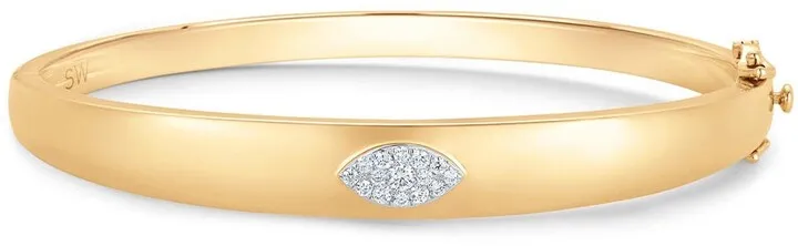 Unity Marquise Diamond Bangle