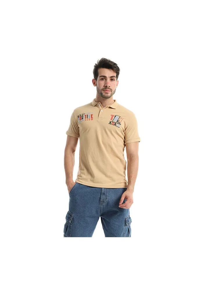 Casual Printed Polo Neck Polo