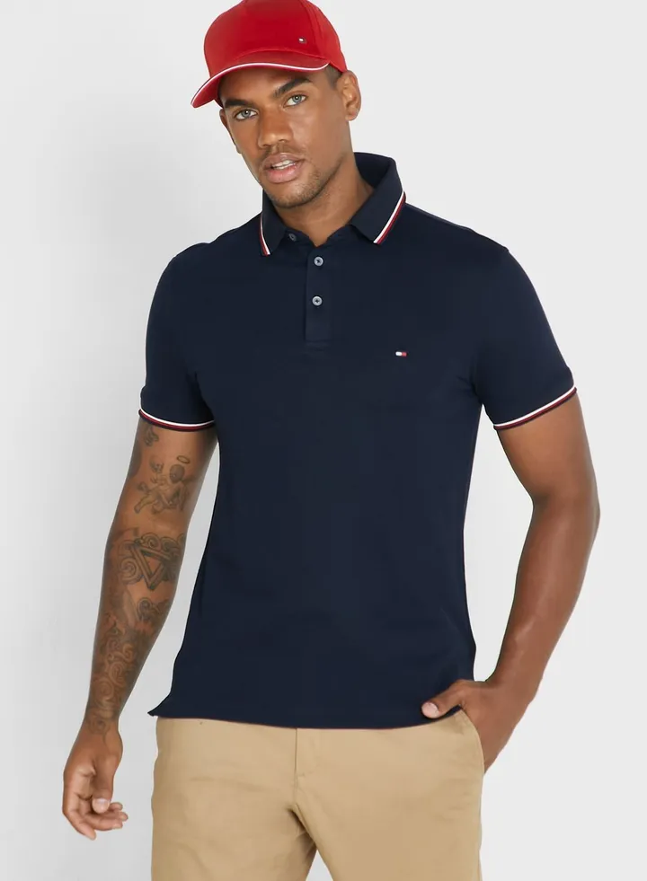 Tipped Slim Fit Polo Shirt