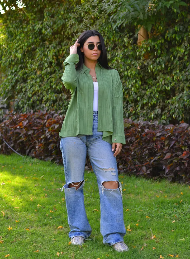 Shirt kroshia green